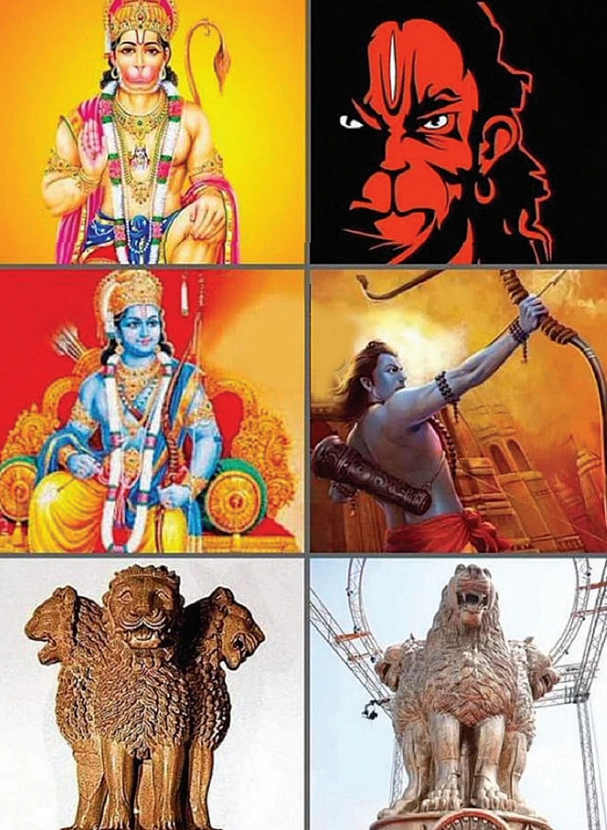 Icons of New India: From Lord Ram and Hanuman to now Ashoka's lions, Hindutva proponents love 'Raudra Roop', or a fierce portrayal of the icons