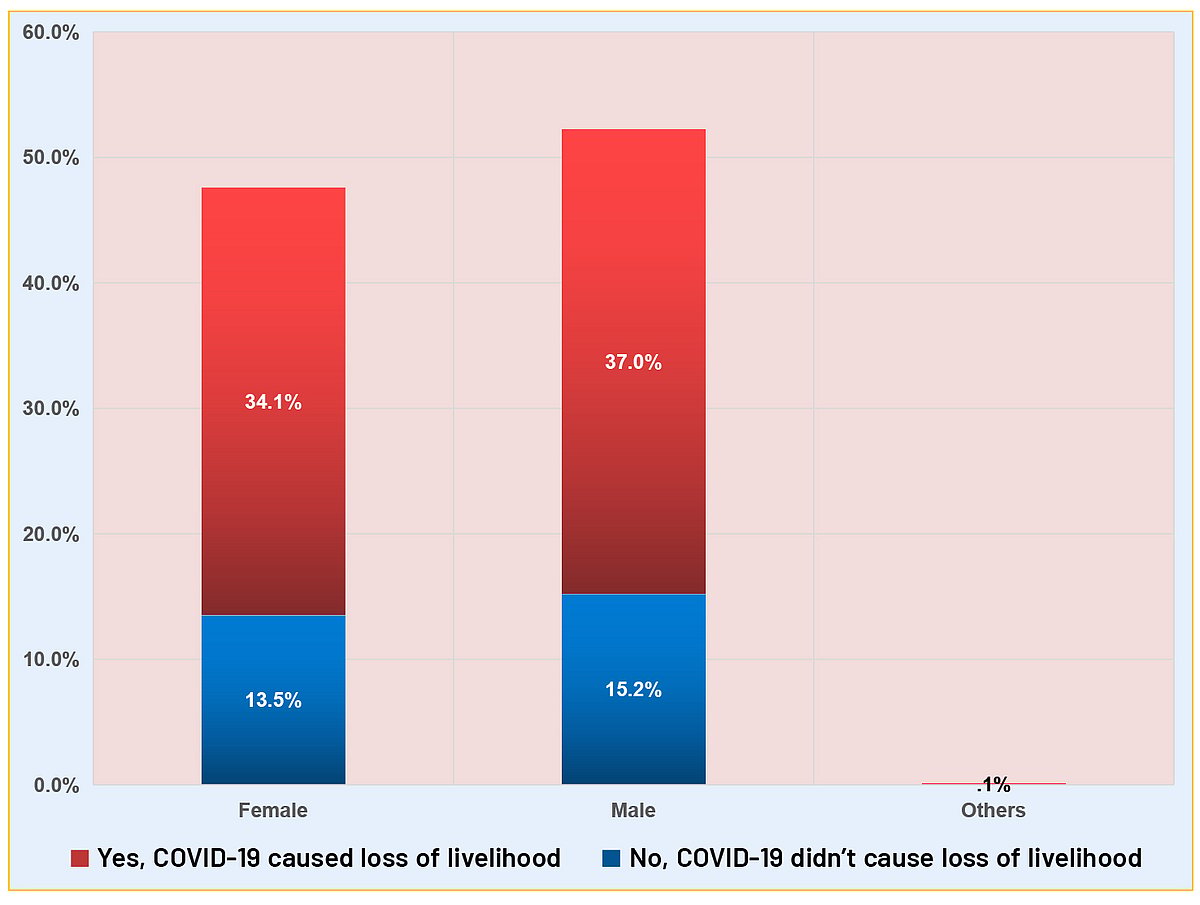 During pandemic 71% lost their jobs, of which 34% were women, 59% borrowed money to survive, says new survey