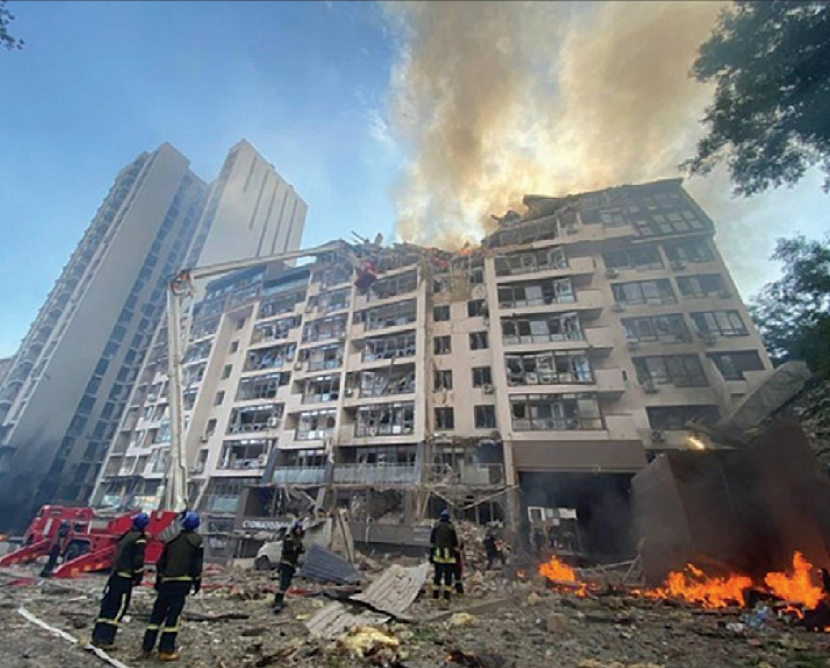 Ukraine devastated and about to lose the eastern part to Russia but the four-month war still on 