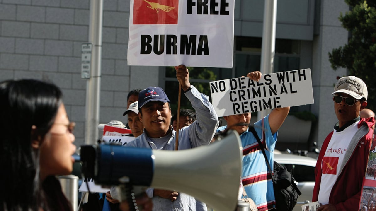 Protests against the military junta in Myanmar
