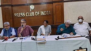 Joint meeting on growing attacks on media and arrests of mediapersons in Press Club of India.