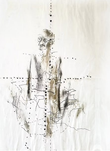 Portrait by artist SAMIT DAS