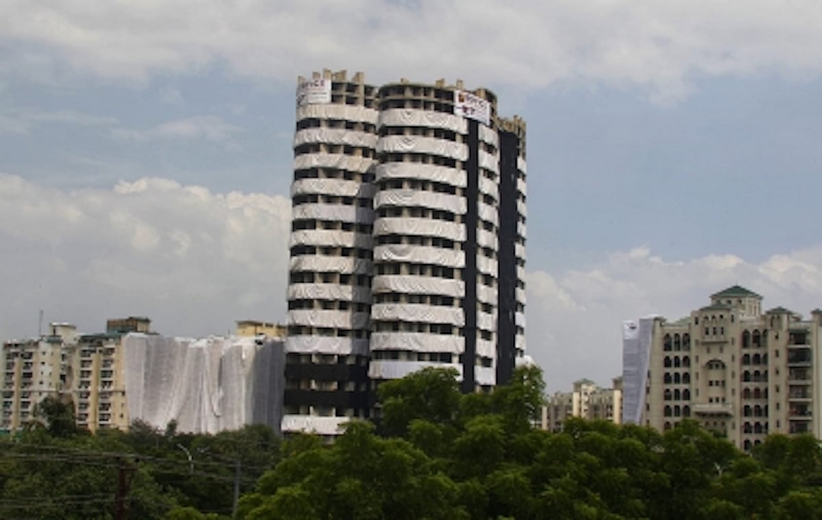 Noida twin tower demolition today, all eyes on it