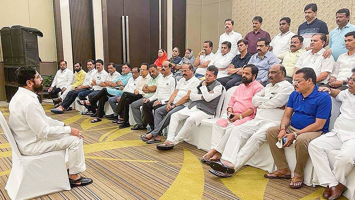 Eknath Shinde and the rebel Shiv Sena MLAs