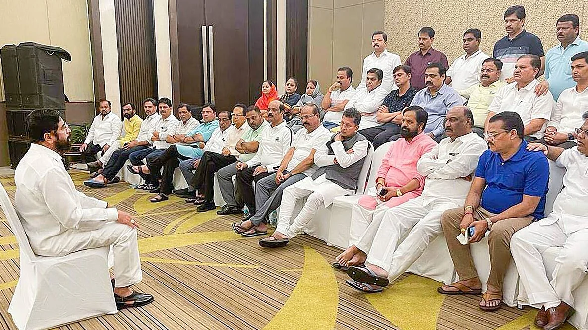 Eknath Shinde and the rebel Shiv Sena MLAs