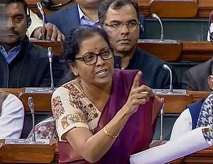 FM Nirmala Sitharaman speaks in Lok Sabha