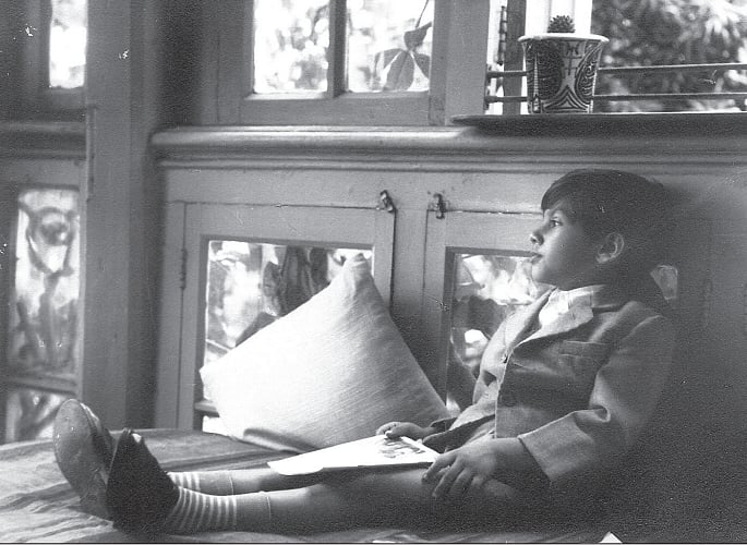 Portrait of son Joy, by Manobina Roy