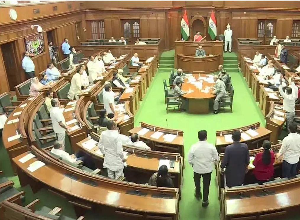 Delhi Assembly adjourned for day as AAP MLAs seek CBI probe into 'Operation Lotus'