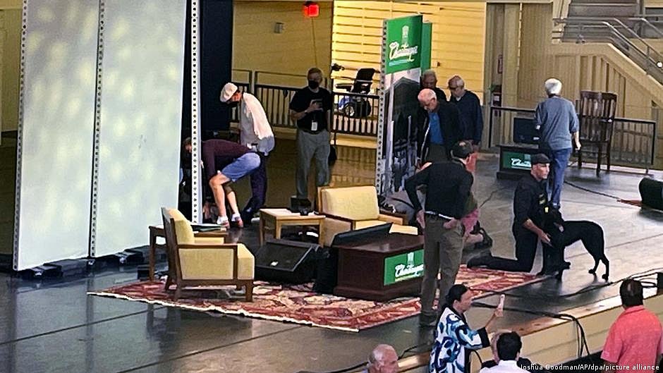 The scene of the attack at Chautauqua Institution