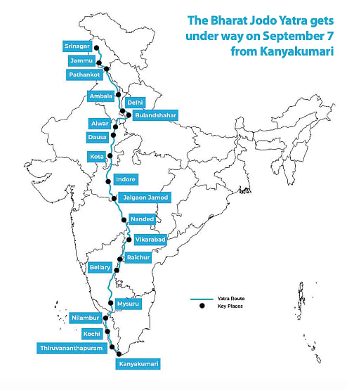 80 years after the 'Quit India' movement, a ‘Bharat Jodo' Yatra to unite India