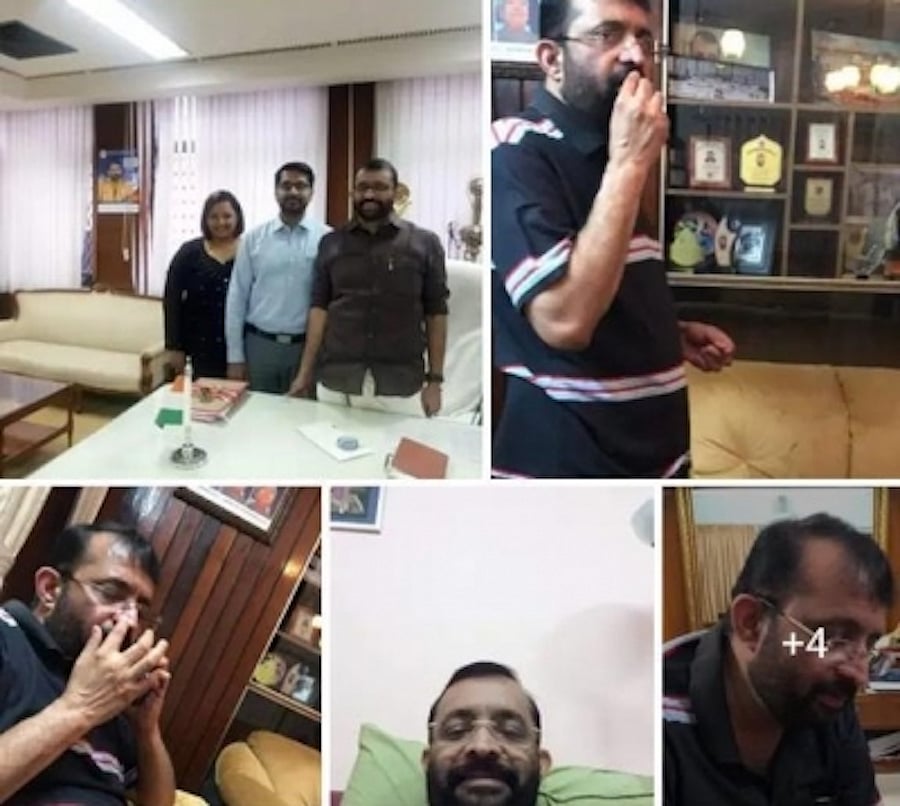 Swapna Suresh releases pics of Kerala ex-Speaker after he threatens legal action