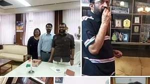 Swapna Suresh releases pics of Kerala ex-Speaker after he threatens legal action