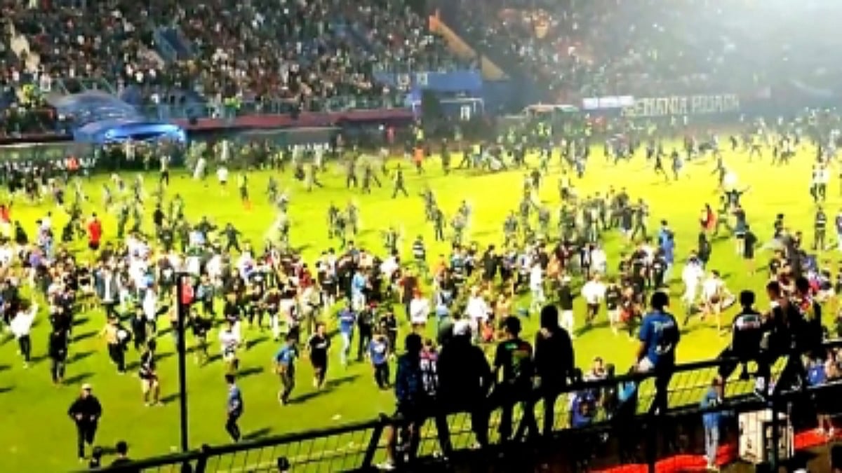 174 people killed after stampede at football match in Indonesia