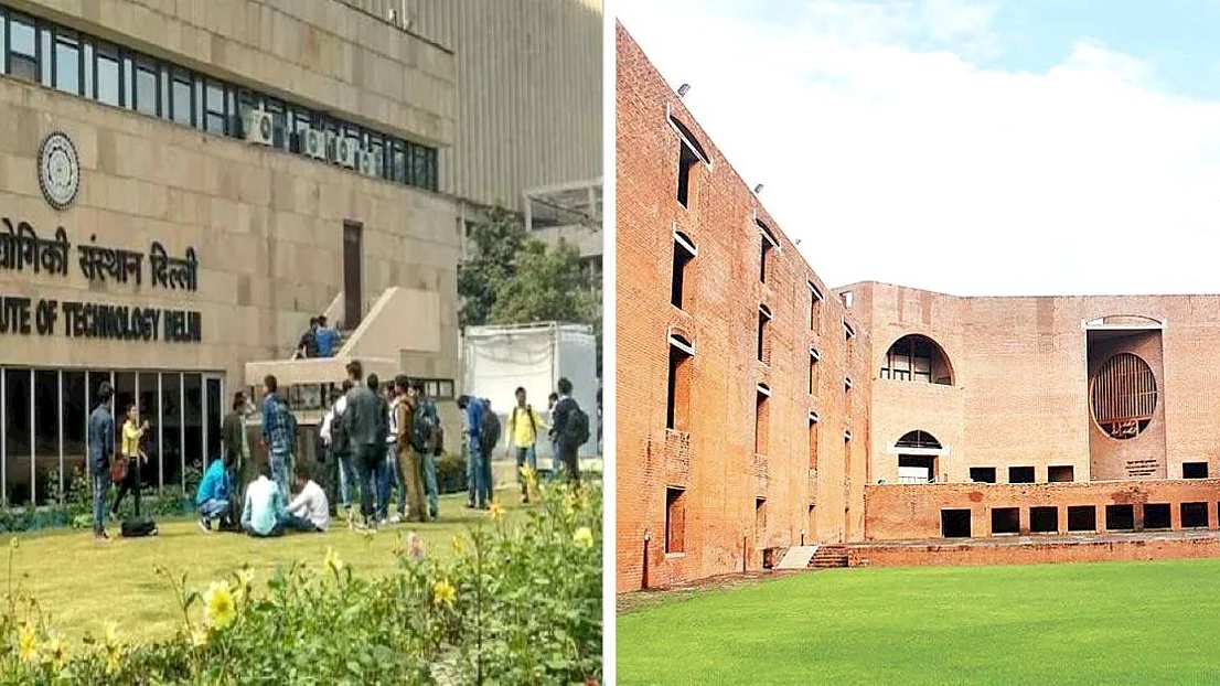 IIT Delhi (left); IIM Ahmedabad
