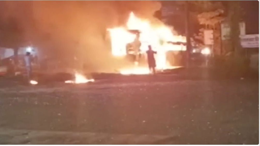 Maharashtra: 11 dead after bus hits truck, catches fire