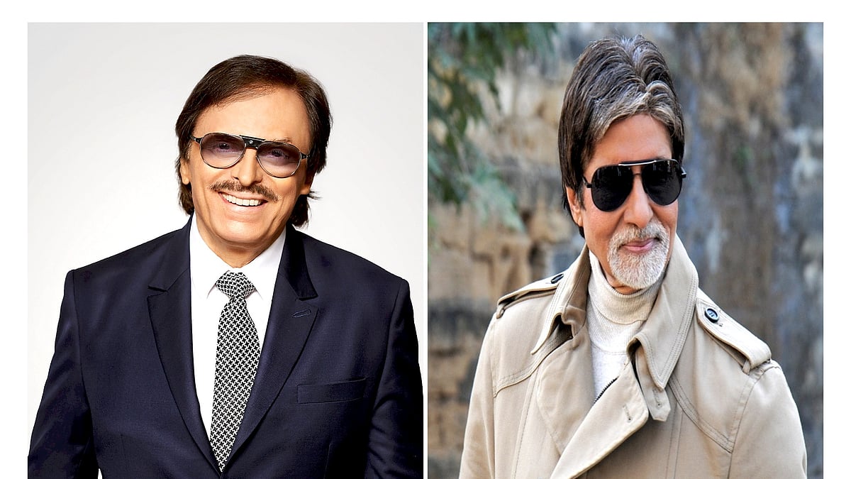 (left) Sanjay Khan; (right) Amitabh Bachchan 