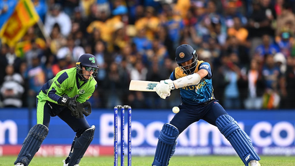 Kusal Mendis of Sri Lanka bats during the ICC Men's T20 World Cup match between Sri Lanka and Ireland (Getty images)