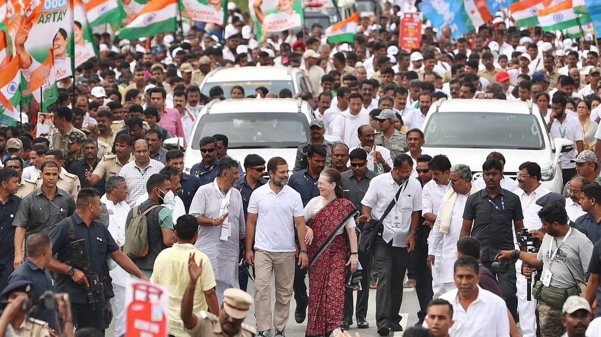 Congress president Sonia Gandhi joins Bharat Jodo Yatra in Karnataka 