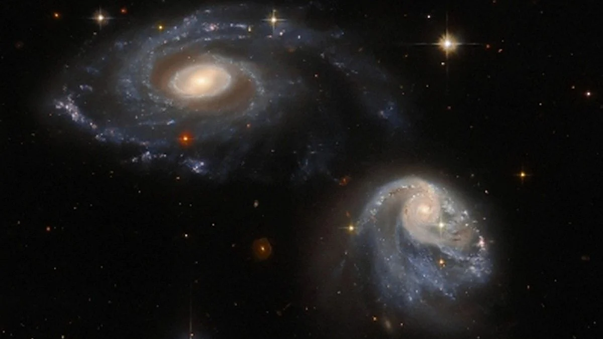 NASA's Hubble captures spectacular pair of interacting galaxies