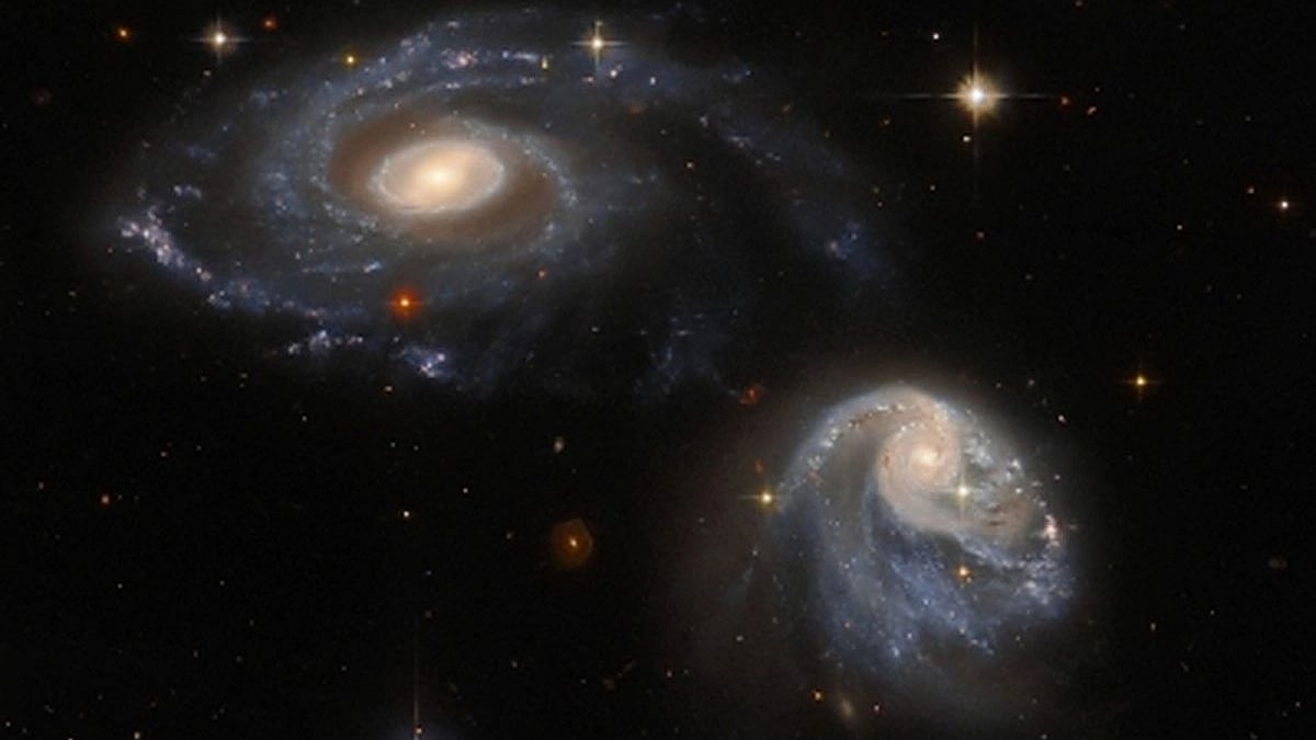 NASA's Hubble captures spectacular pair of interacting galaxies