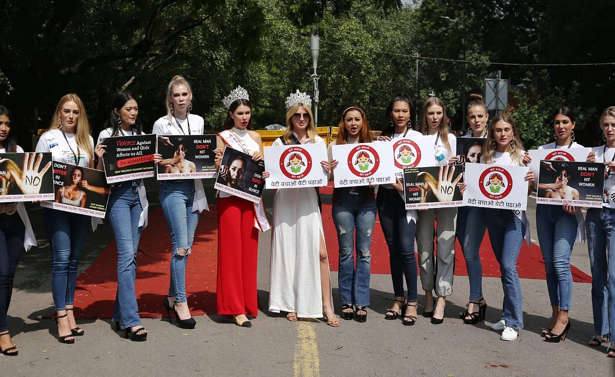 International Girl Child Day: Beauty queens from 25 countries raise voice against domestic violence