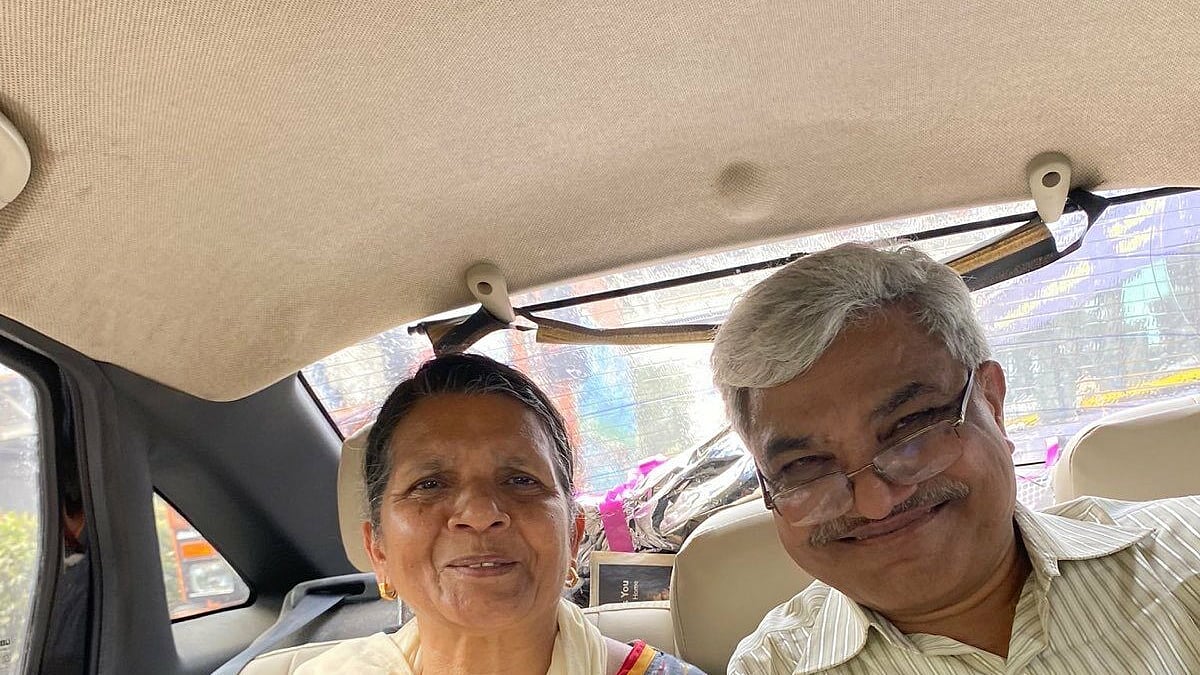 Anand Teltumbde after his release from Taloja Central Prison