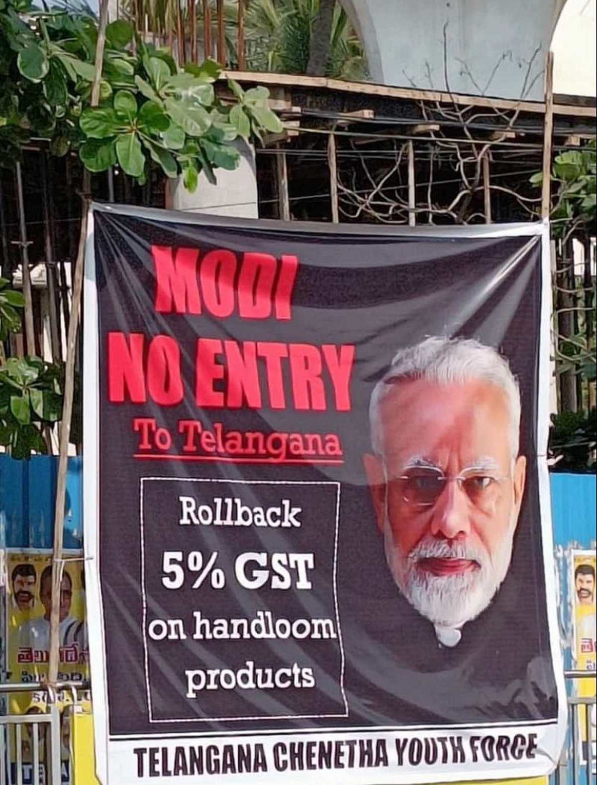 'Modi No Entry' flexes seen in Hyderabad ahead of PM's Telangana visit