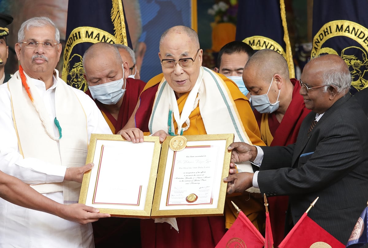 Dalai Lama conferred Gandhi Mandela Award