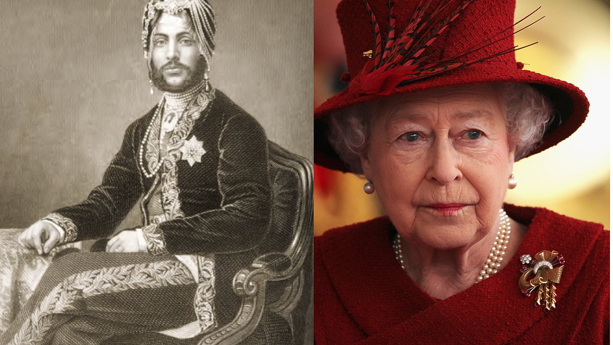 Maharajah Duleep Singh (Left) and Queen Elizabeth II (Right)