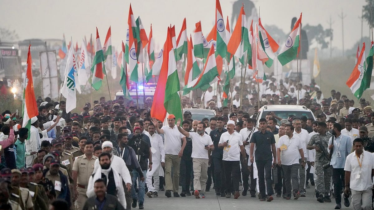 Visuals from the Bharat Jodo Yatra (Photo: Twitter/@INCIndia)