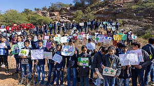 Gurugram: School students join call to save Aravallis