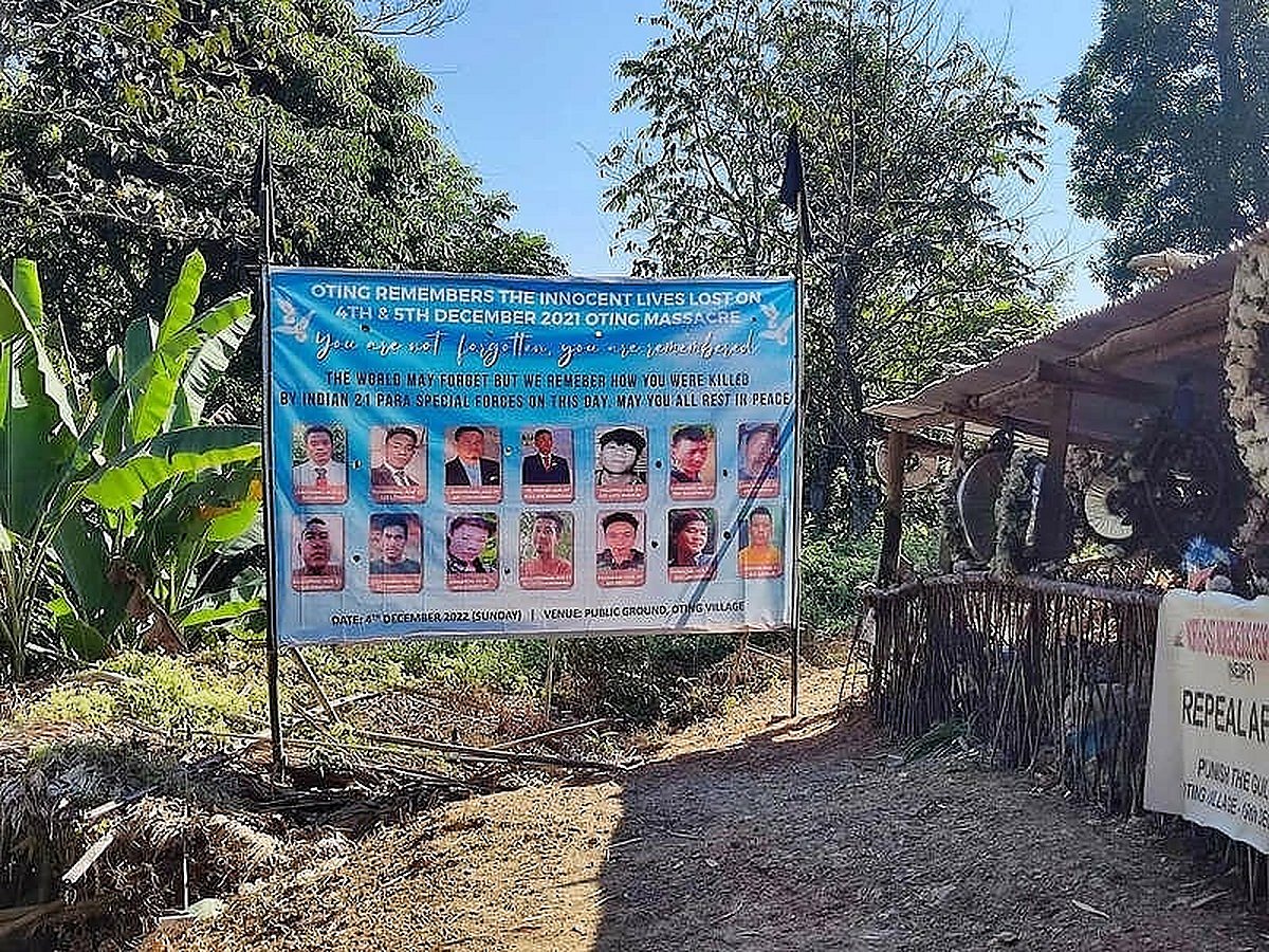 One year of Nagaland killings: Black flag protests staged in 6 districts