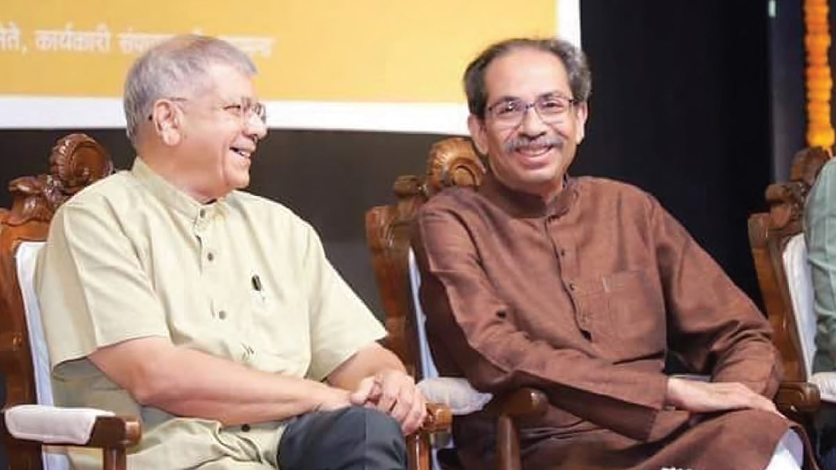 Uddhav Thackeray with Prakash Ambedkar. Those who know him say that Ambedkar can be unreasonable and rigid