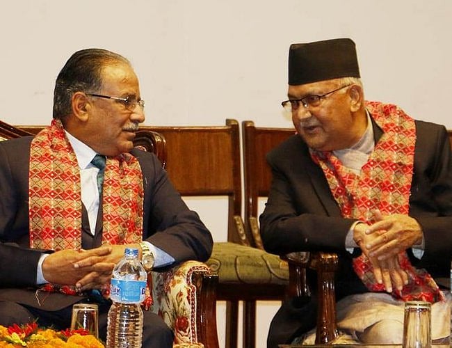 Former Nepal PM Oli's party CPN-UML withdraws support to Prachanda-led government