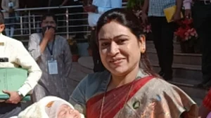 Cuddling baby in arms, NCP MLA attends Maharashtra legislature session