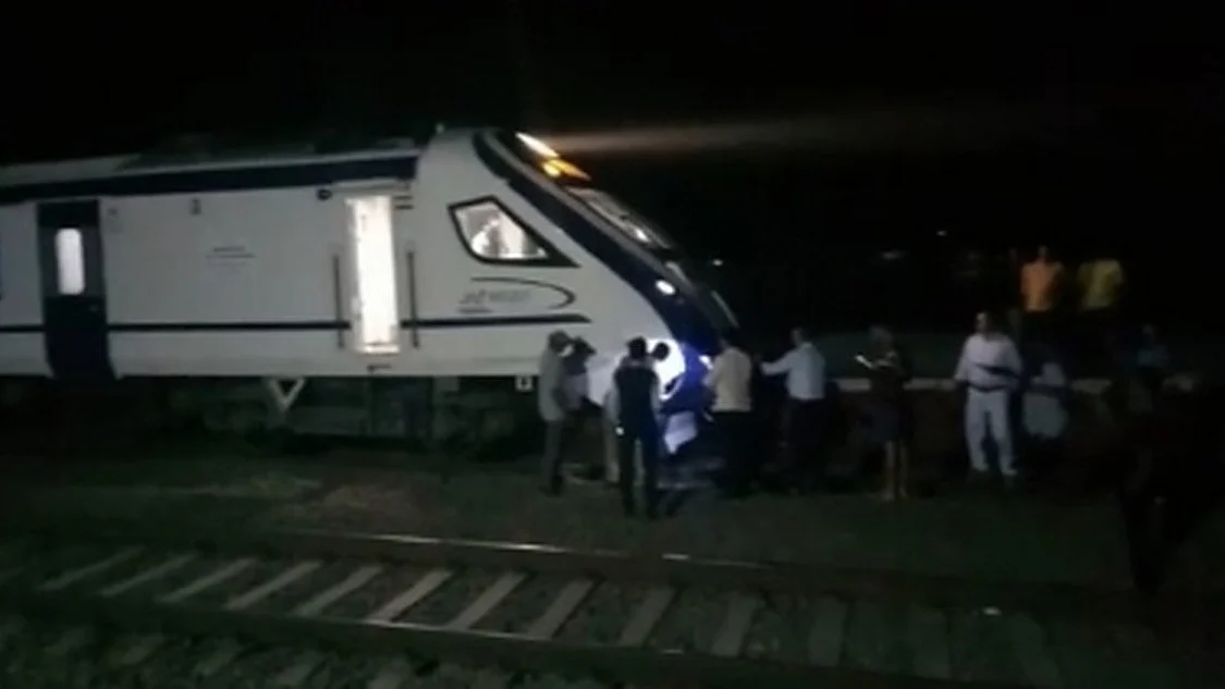 Vande Bharat train collides with cattle in Gujarat