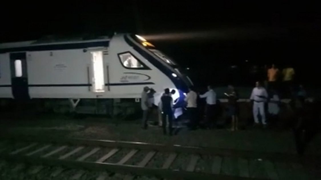 Vande Bharat train collides with cattle in Gujarat