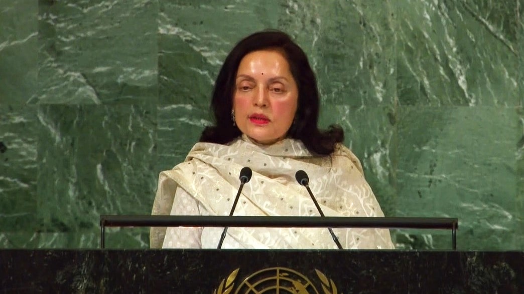 India's Permanent Representative Ruchira Kamboj speaks on Security Council reforms at the United Nations General Assembly on Thursday, November 16