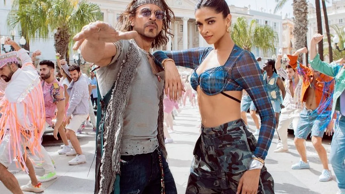 Still from Shah Rukh Khan and Deepika Padukone-starrer Pathaan