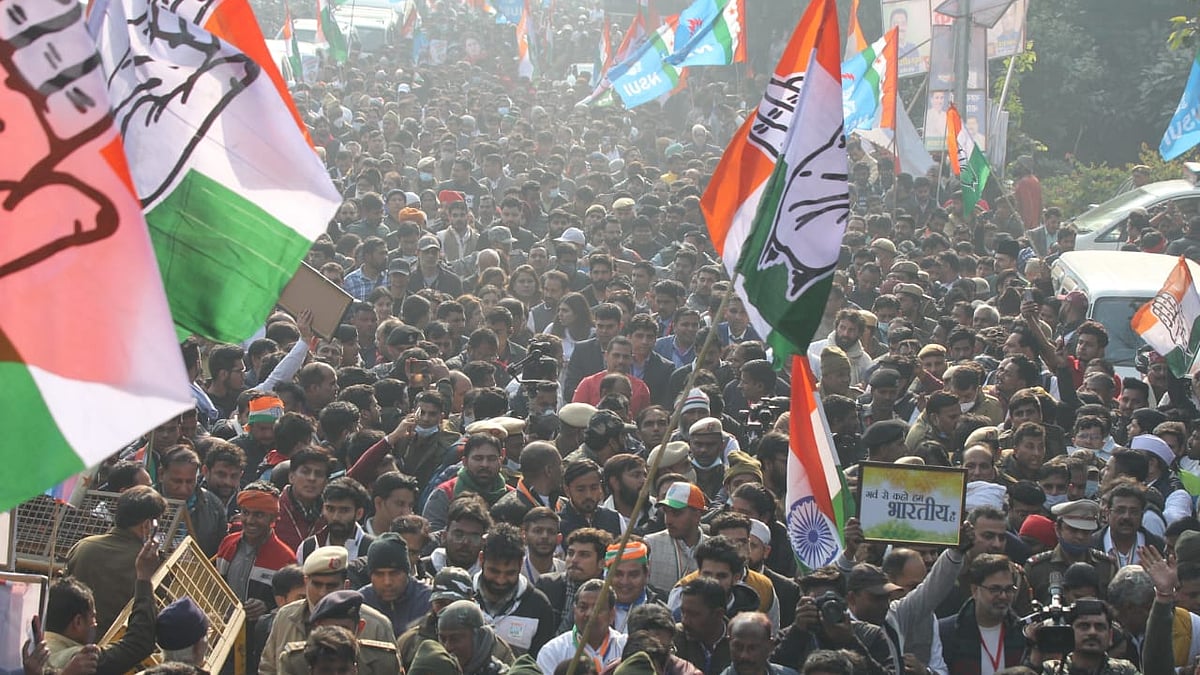 Delhi decked up as Cong's Bharat Jodo Yatra enters capital; thousands walk behind Rahul Gandhi
