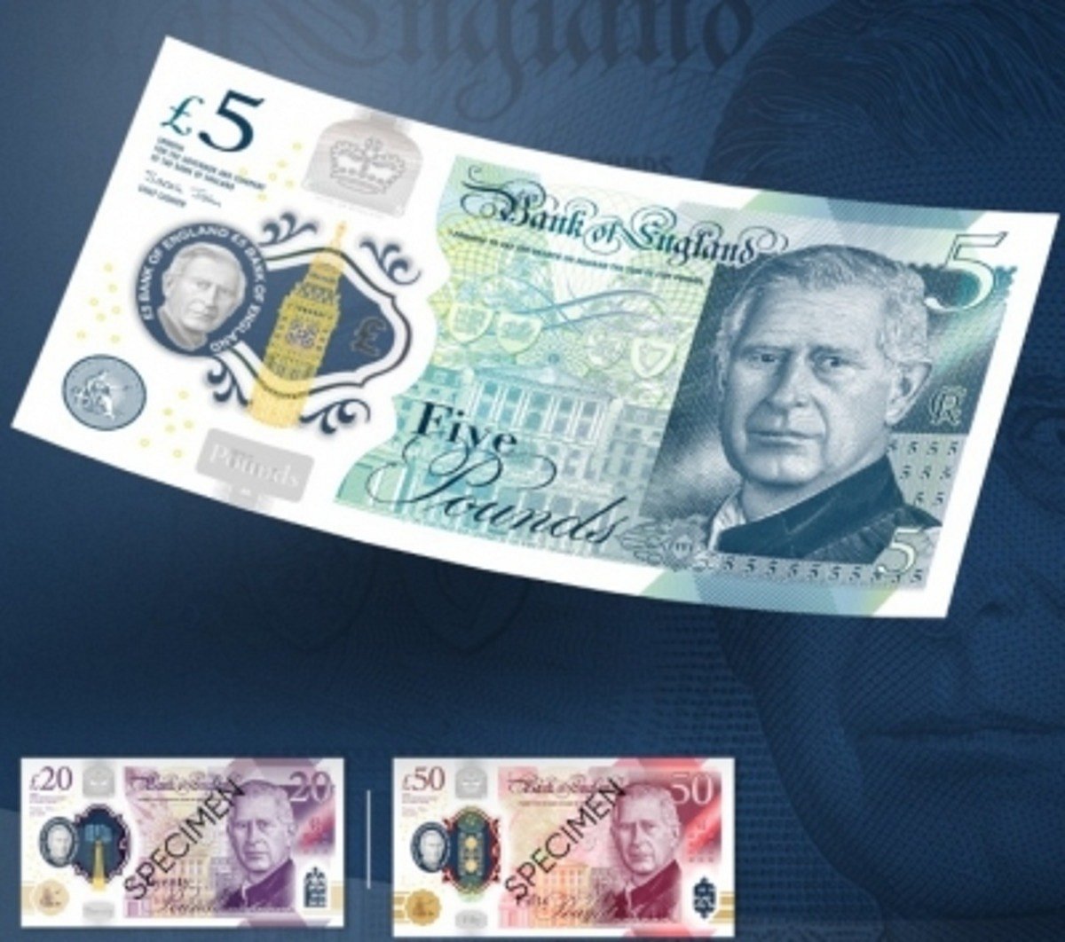 Bank of England unveils design of King Charles banknotes
