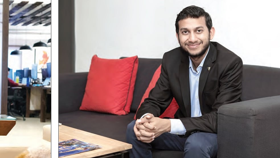 Nithin Kamath, founder of Zerodha; and (right) Ritesh Agarwal, founder of OYO. (Photos: Getty Images)
