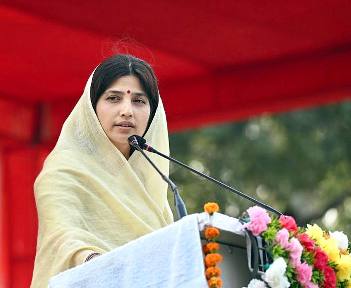 SP's Dimple Yadav leads in Mainpuri