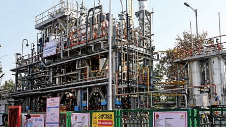 Hydrogen-enriched CNG plant at DTC Rajghat depot, New Delhi