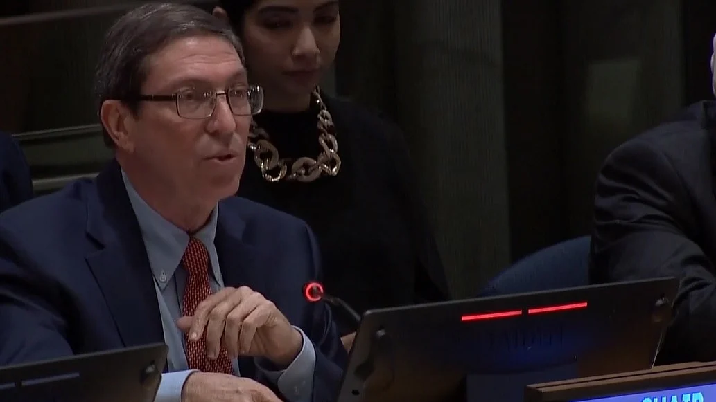 1470822
Caption: Foreign Minister Bruno Rodriguez Parrilla presides over the meeting of the G77 group of developing countries at the United Nations headquarters on Thursday, January 12, 2023, after taking over as its chair. (Photo: UN)