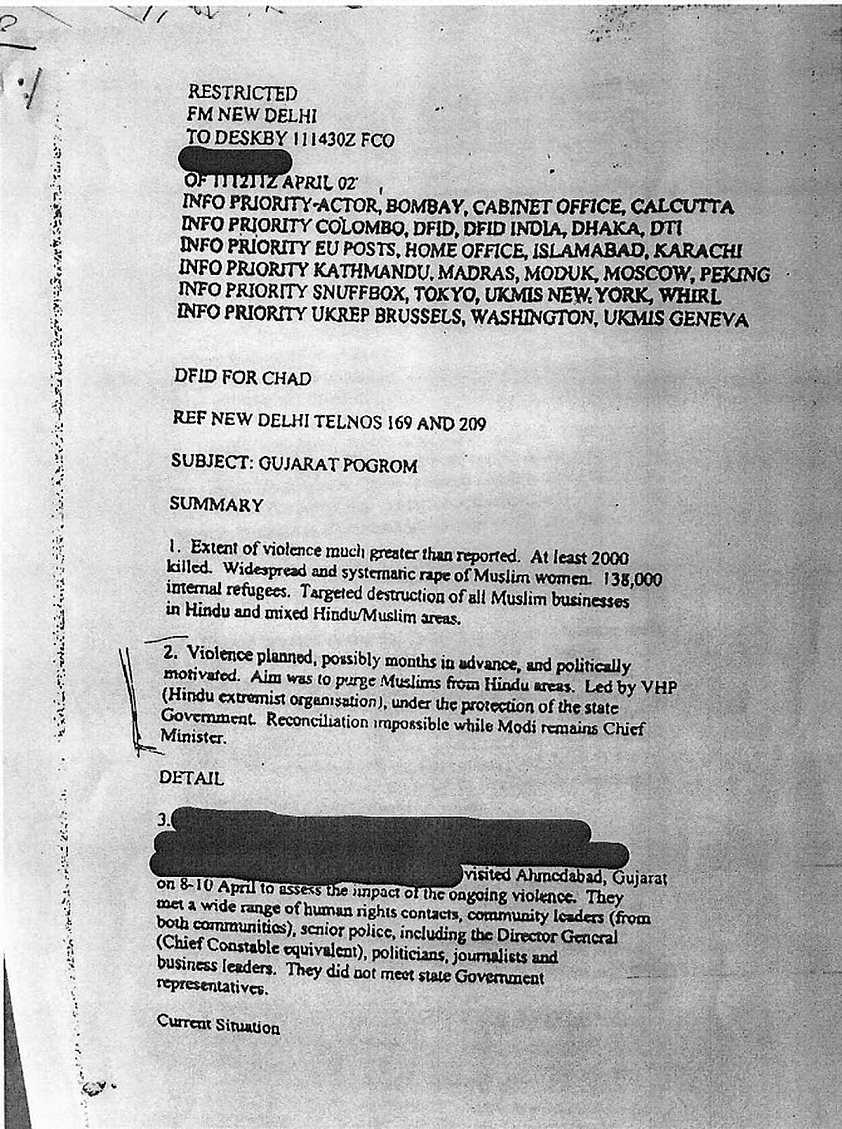 BBC Row: UK govt report states VHP planned Gujarat violence in advance, Godhra a ‘pretext’