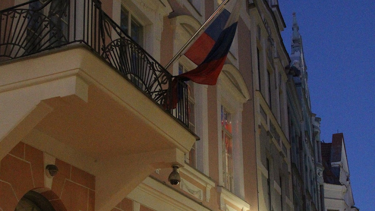 The Russian Embassy in Estonia. (Photo: Xinhua/Guo Chunju/IANS)