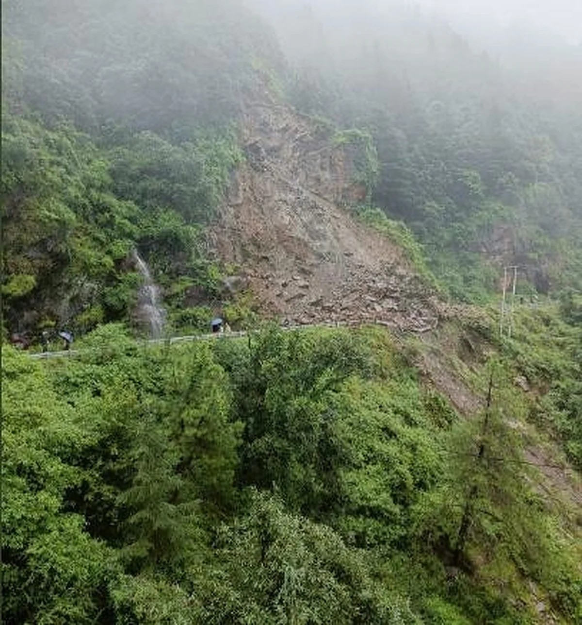 Landslides.