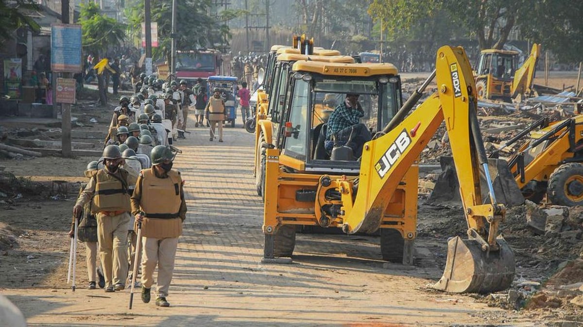 Eviction drive to clear forest land underway in Assam's Lakhimpur