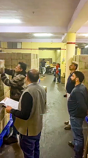 Himachal Excise dept inspects Adani Group company warehouse